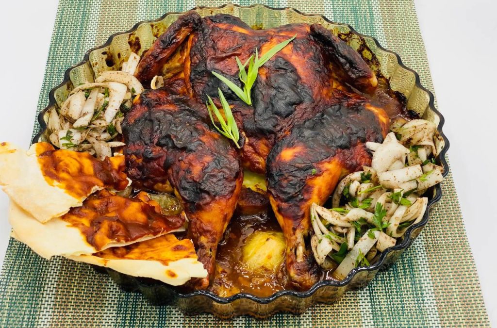 مرغ گریل شده به روش اسپچ کوک 2 مرغ گریل شده به روش اسپچ کوک 2