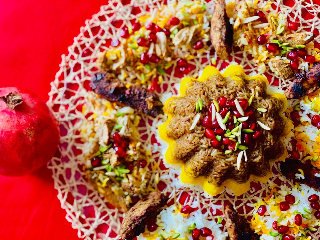 ته چین مرغ با رب انار ته چین مرغ با رب انار