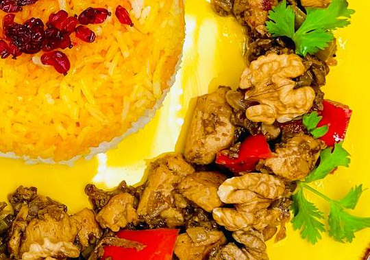 مرغ با گردو مرغ با گردو