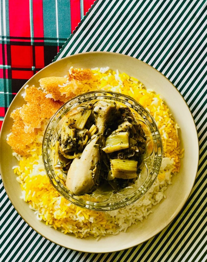 خورش کرفس و کنگر با مرغ خورش کرفس و کنگر با مرغ