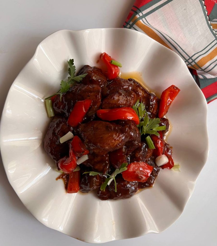 مرغ عسلی اسپایسی مرغ عسلی اسپایسی