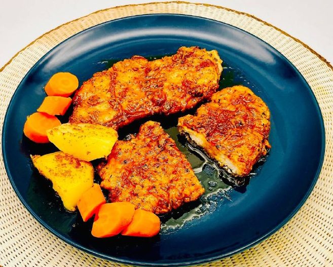 سینه مرغ دوبل کرانچ سیر عسلی سینه مرغ دوبل کرانچ سیر عسلی