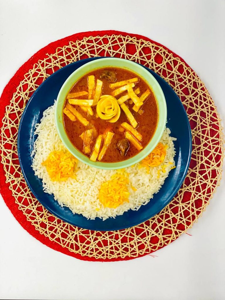 خورش قیمه با مرغ