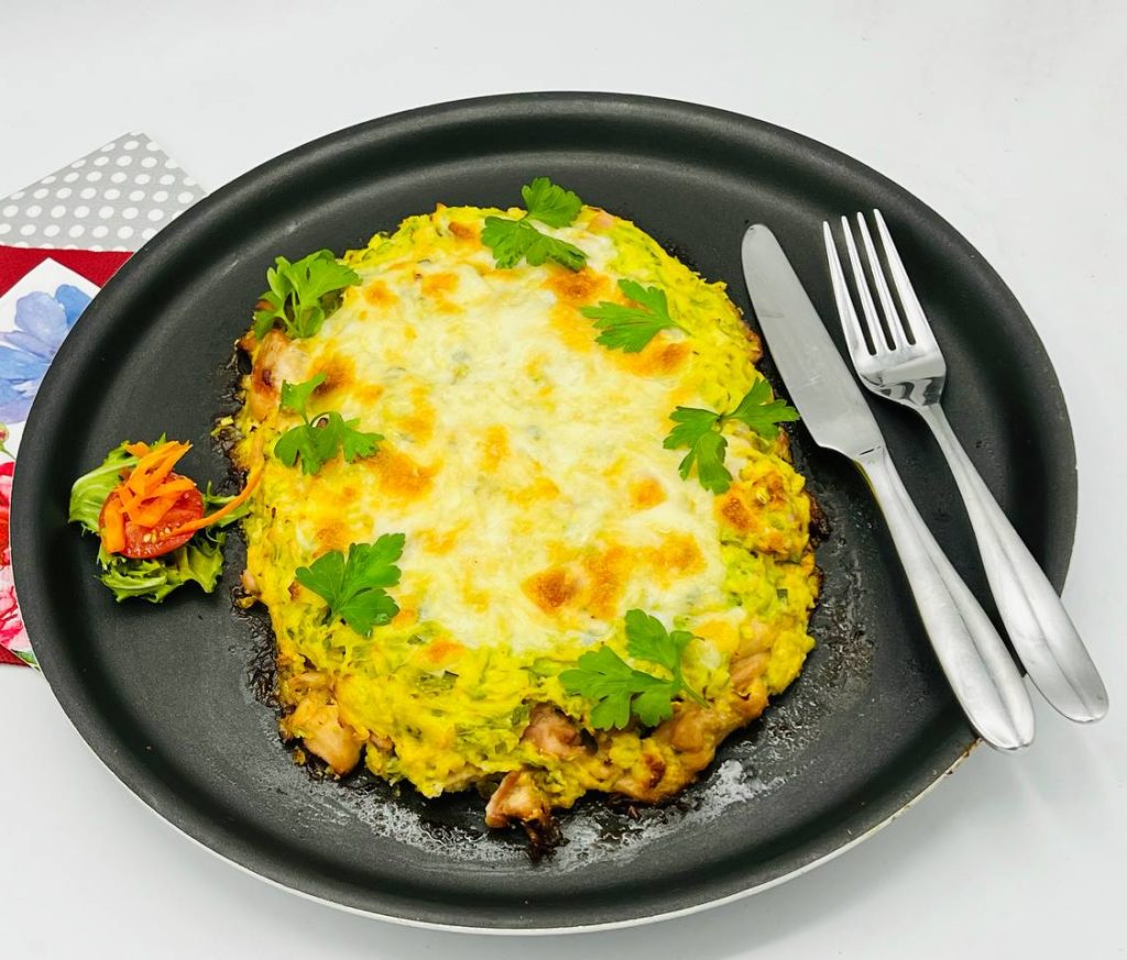 کاسرول مرغ با کدو سبز کاسرول مرغ با کدو سبز