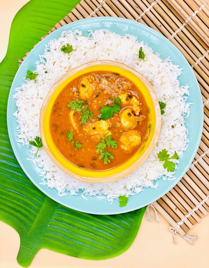 مرغ کاری نارگیلی مرغ کاری نارگیلی