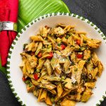 مرغ آسیایی با پاستا